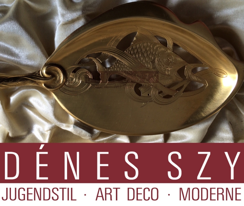 Bruckmann Germania posate da servire in argento decoro iride 1900