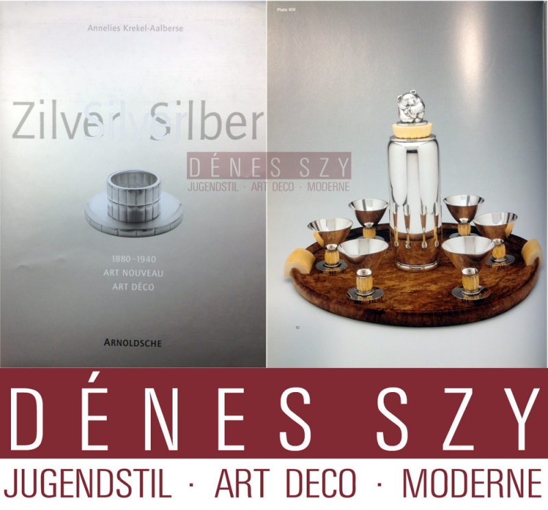 Rara coppa da cocktail in argento Art Déco, Design ed esecuzione: Evald Nielsen 1941, Copenhagen Danimarca, argento 925