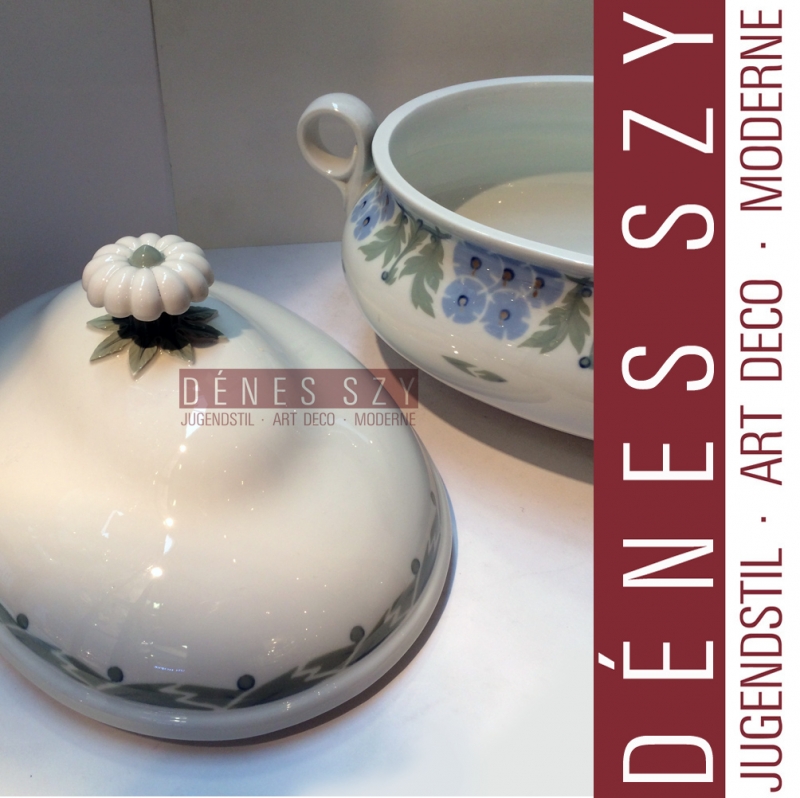 Meissen Art Nouveau porcelain soup tureen primrose pattern 1906