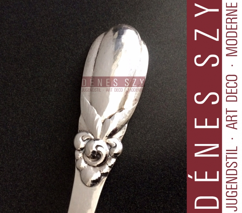 Mestolo di ragú argento epoca Art Deco di Evald Nielsen No16