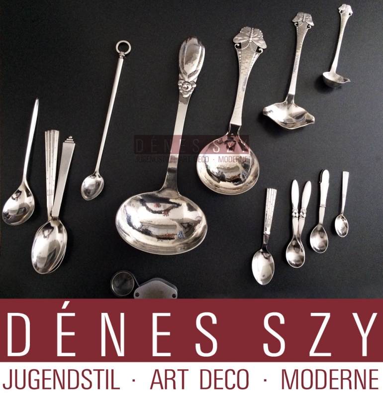 XL template vegetable spoon round butterfly pattern SOMMERFUGL