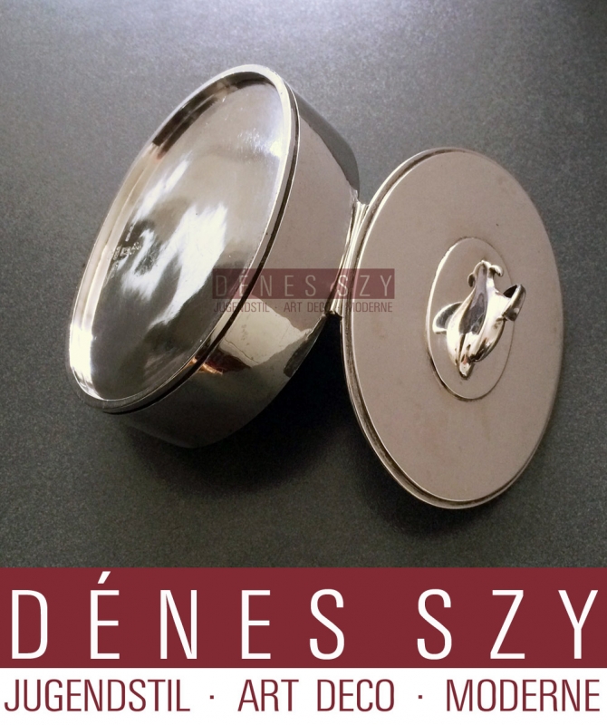 scatola ovale 150 G in argento Sterling di Georg Jensen collezione piramde