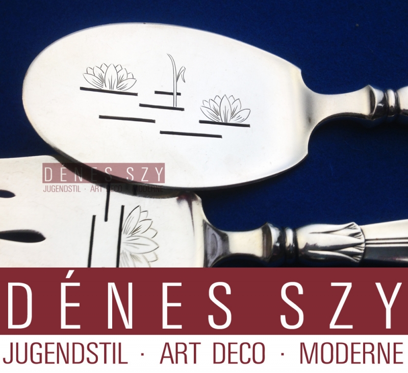 Palette da pesce argento 925 collezione Lotus, Danimarca ca 1950