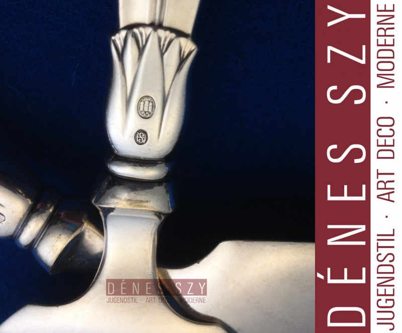 Palette da pesce argento 925 collezione Lotus, Danimarca ca 1950