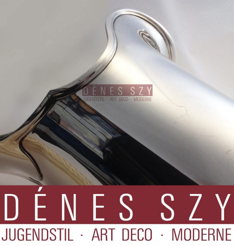 Wolfers Frères XXL Art Deco Sterling pentola da vino Bruxelles 1920 circa