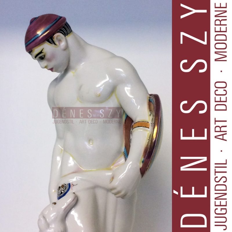 HOCHZEITSZUG ++ KPM Berlin Porzellanfigur GOTE, A. AMBERG 1910