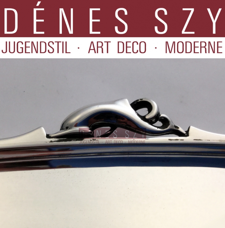 vassoio ovale 150 in argento Sterling di Georg Jensen collezione piramide