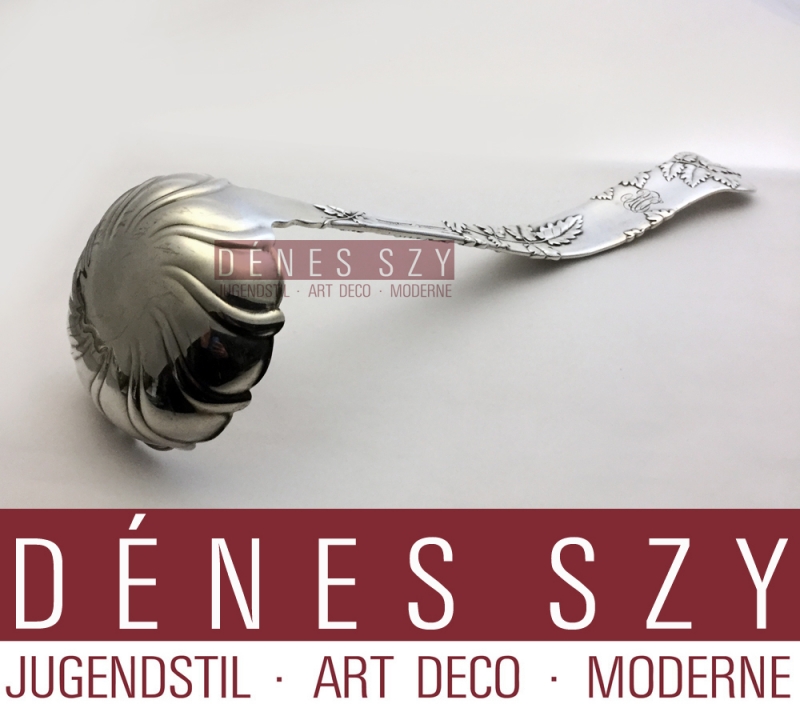 Vine pattern by Tiffany, Sterling silver cutlery, soup ladle 11 inch