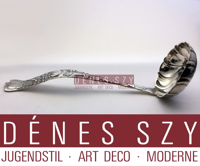 Vine pattern by Tiffany, Sterling silver cutlery, soup ladle 11 inch