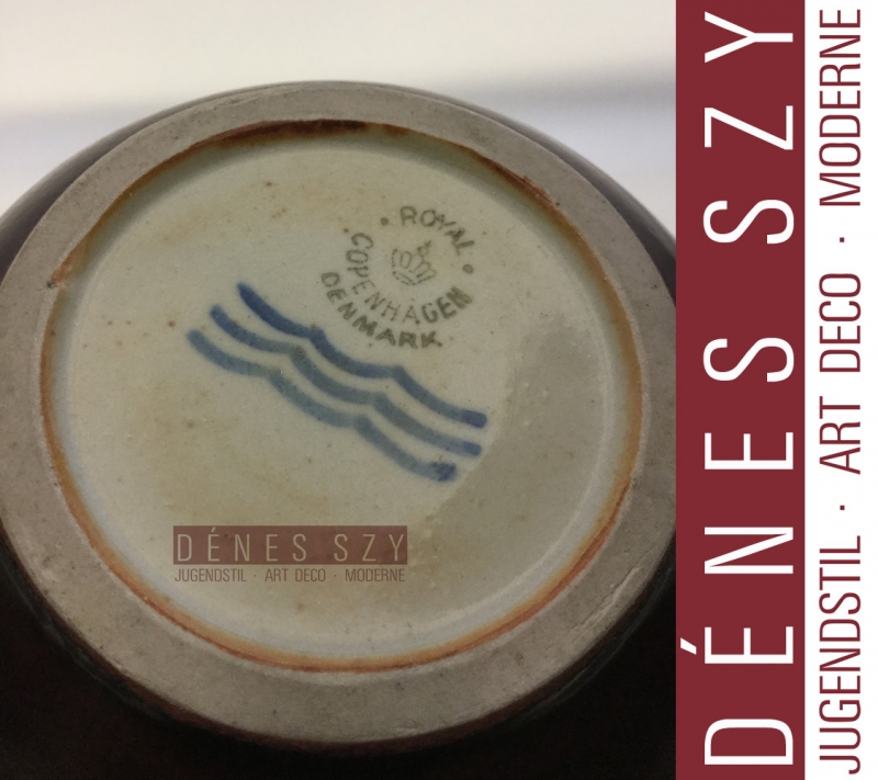 Frantz Hingelberg Sterling Royal Copenhagen ceramic jam jarr