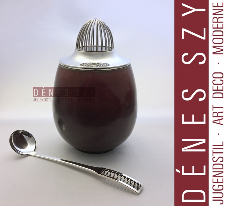 Frantz Hingelberg Sterling Royal Copenhagen boîte en céramique