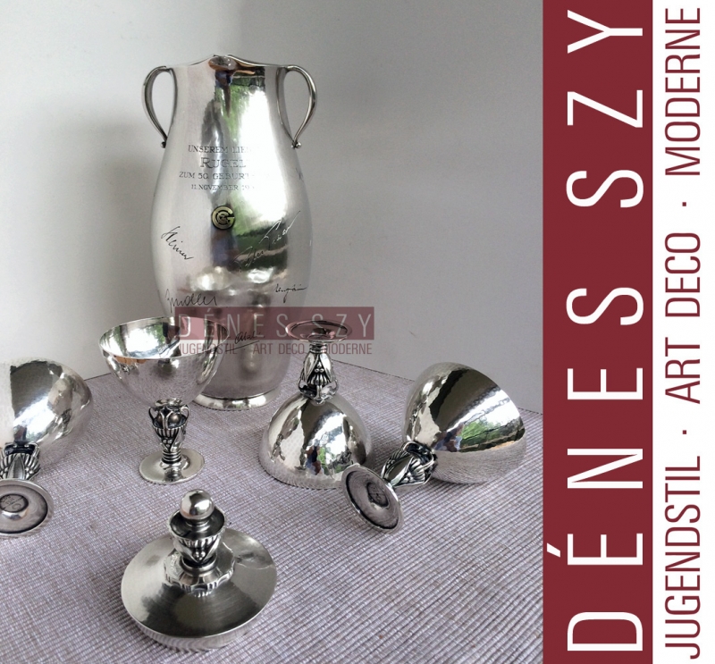 GEORG JENSEN Silber COCKTAIL Likörglas Becher # 572 D Kaktus