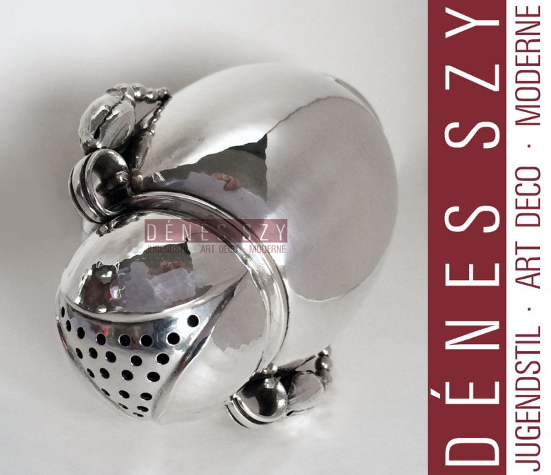 BLOSSOM COLLECTION GEORG JENSEN STERLING SUGAR CUSTOR # 2A DENMARK 1950