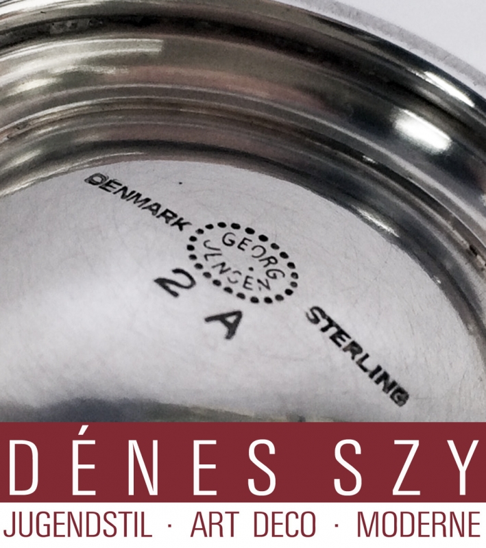 BLOSSOM COLLECTION GEORG JENSEN STERLING SUGAR CUSTOR # 2A DENMARK 1950