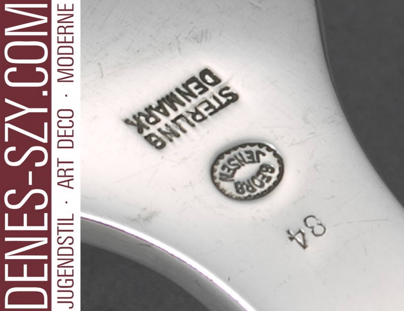 Georg Jensen fourchettes e couteaus à poisson en argent motif magnolia