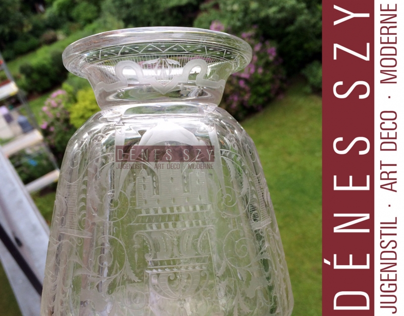 Josef Lobmeyr Autriche, modèle Marie-Thérèse, verre de cristal, carafe à vin