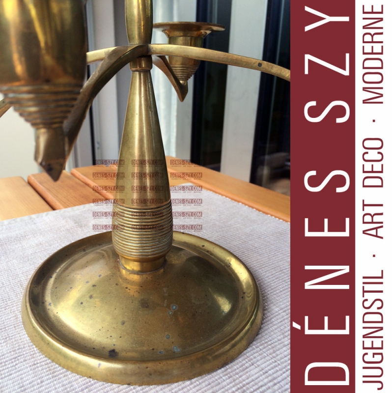 Bruno Paul München Jugendstil Messing Kerzenleuchter 1901