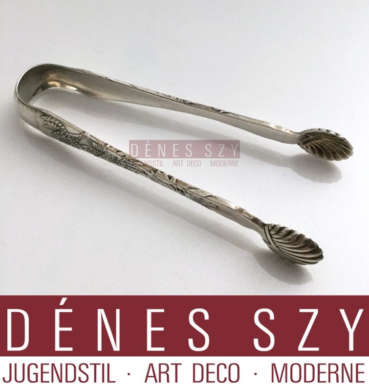 Tiffany Jugendstil Silberbesteck LAP OVER EDGE Zuckerzange