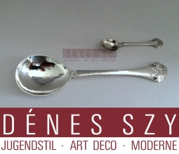 Danish butterfly solv Sterling Sommerfugl Frigast small serving Spoon