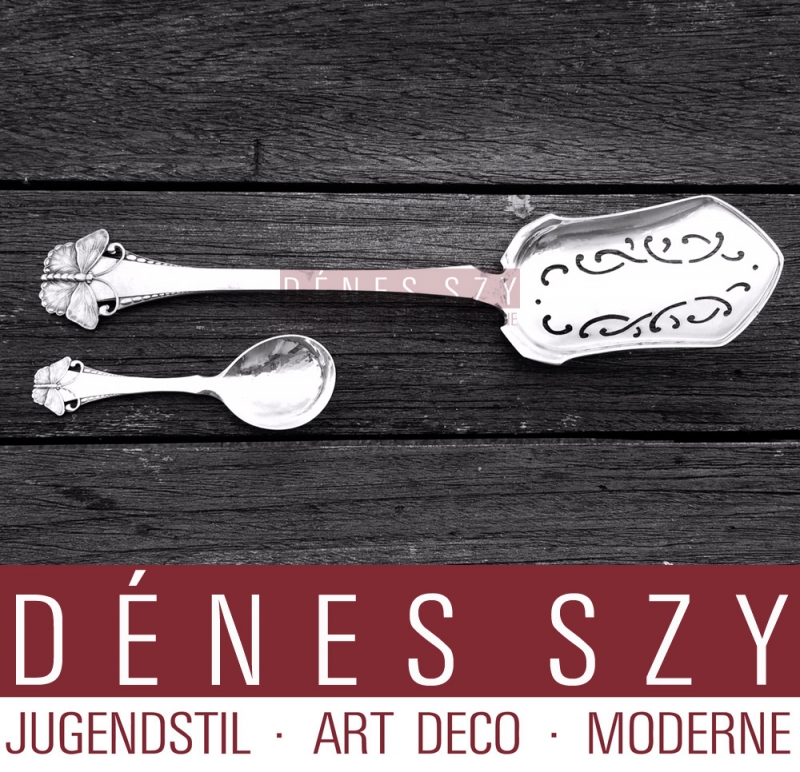 Butterfly - Danish Sterling Cutlery By Frigast, tea caddy spoon 4 4/9"