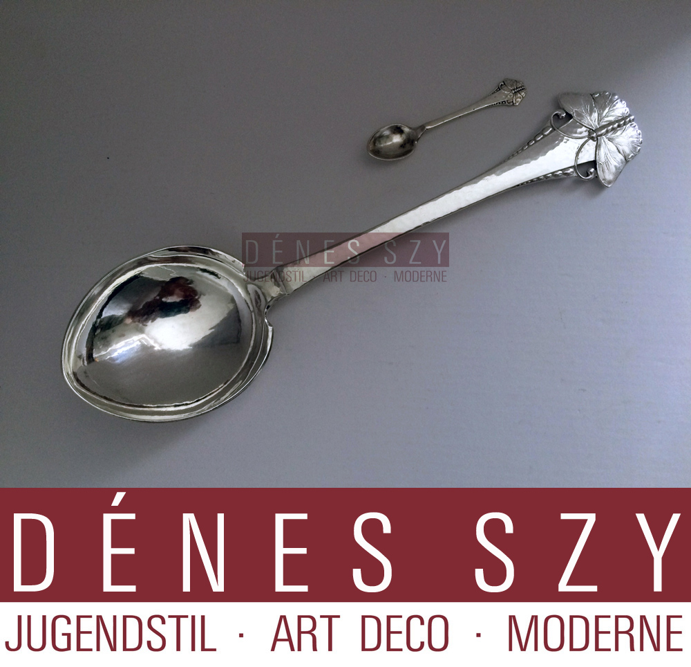Butterfly - Danish Disign Sterling Cutlery By Frigast, Heart shape marriage spoon
