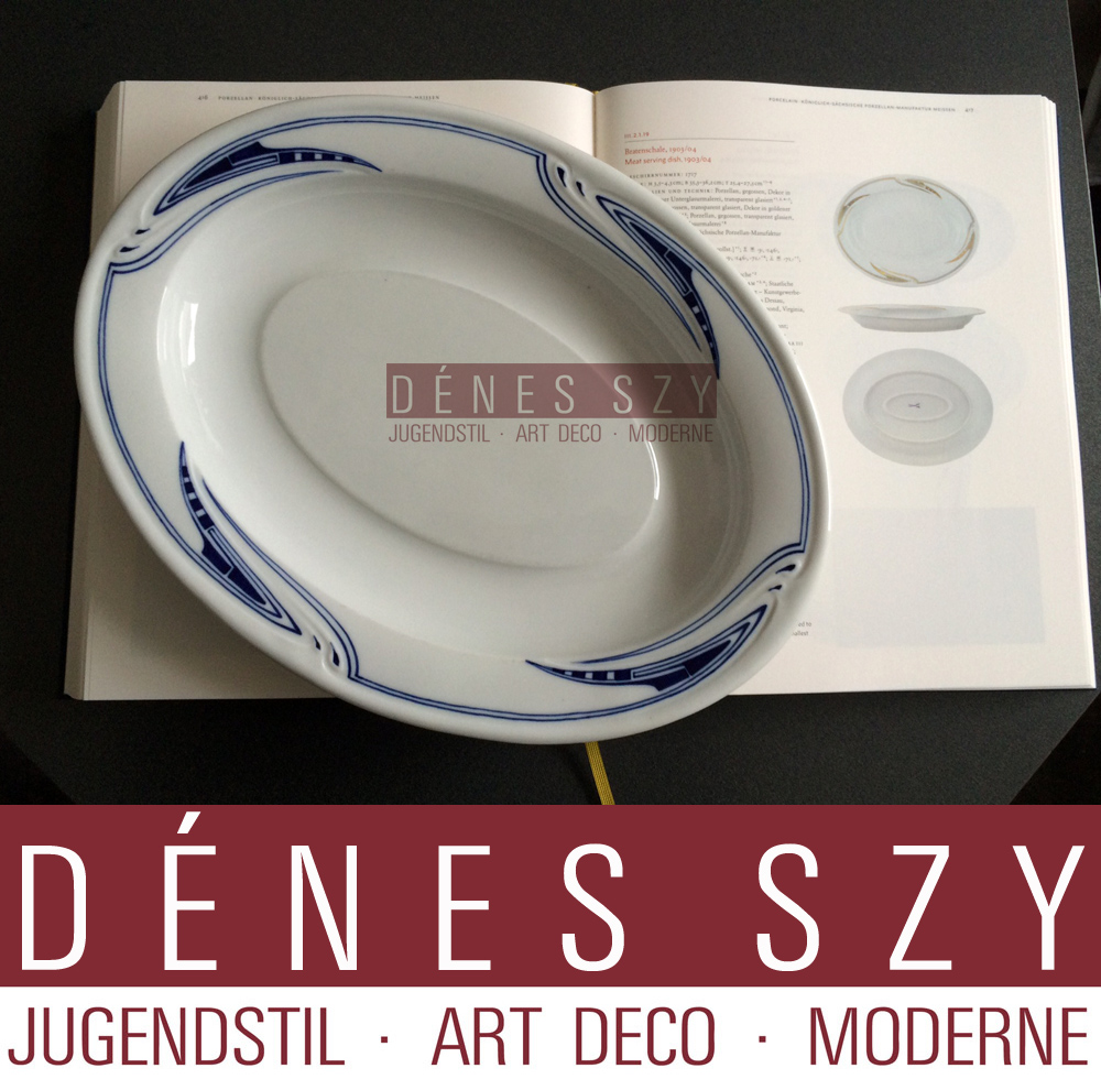 Meissener Jugendstil Porzellan Peitschenhieb HENRY VAN DE VELDE