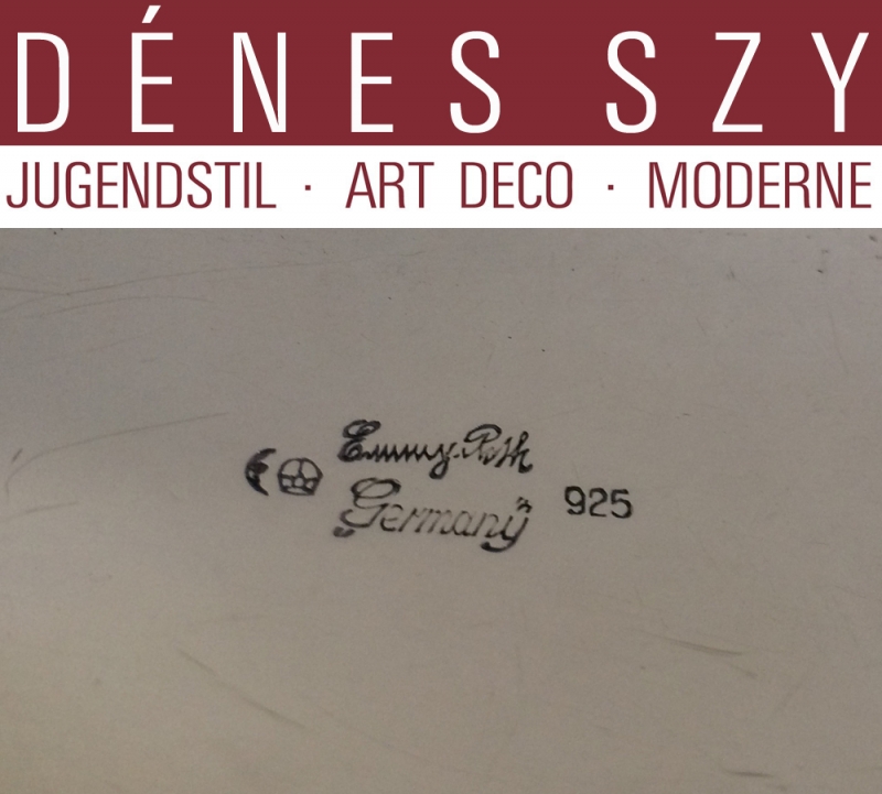 Emmy Roth Pichet à vin Art Déco en argent massif 1928/30