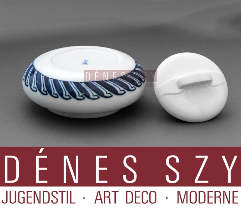 Henry van de Velde Meissen 1900 zuccheriera colpo di frusta stile liberty