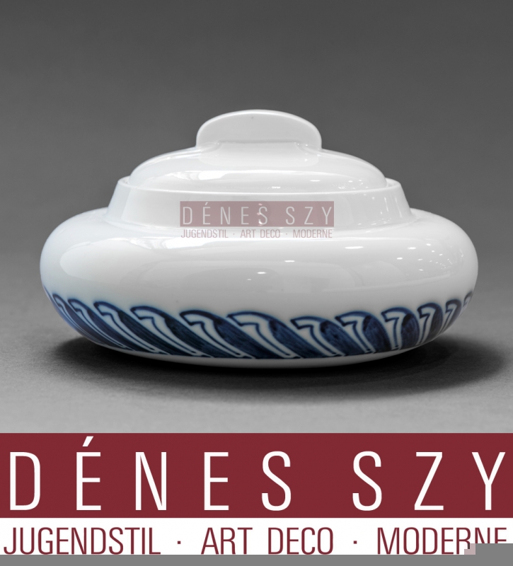 Henry van de Velde Meissen 1900 zuccheriera colpo di frusta stile liberty