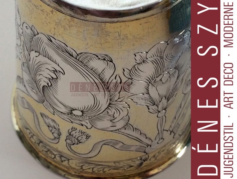 Hamburger Silber Barock Becher 1688-98 Leonhard Rothaer I
