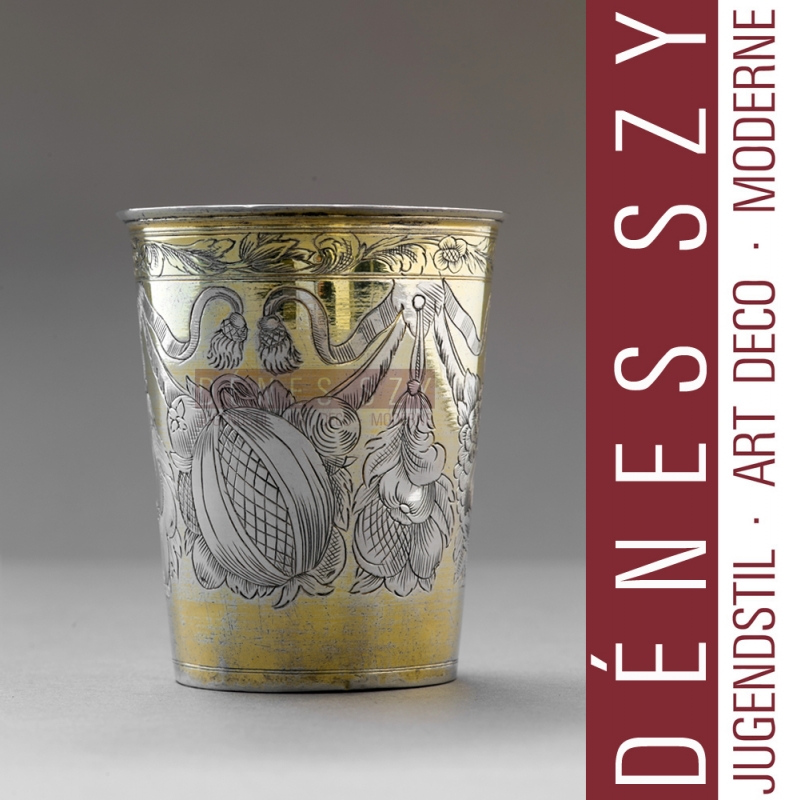 German Silver Baroque beaker 1688-98 Leonhard Rothaer I