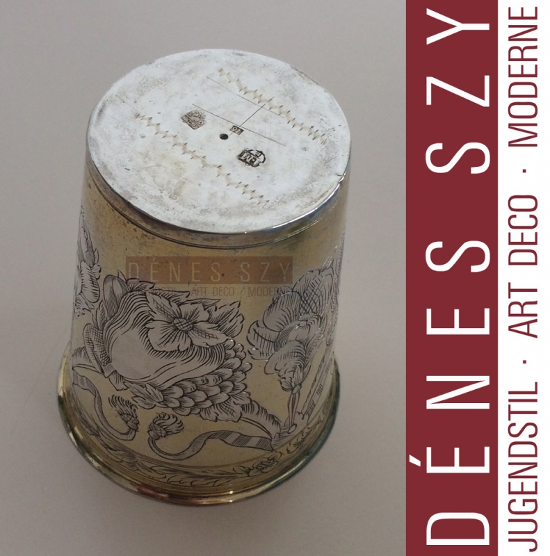 German Silver Baroque beaker 1688-98 Leonhard Rothaer I