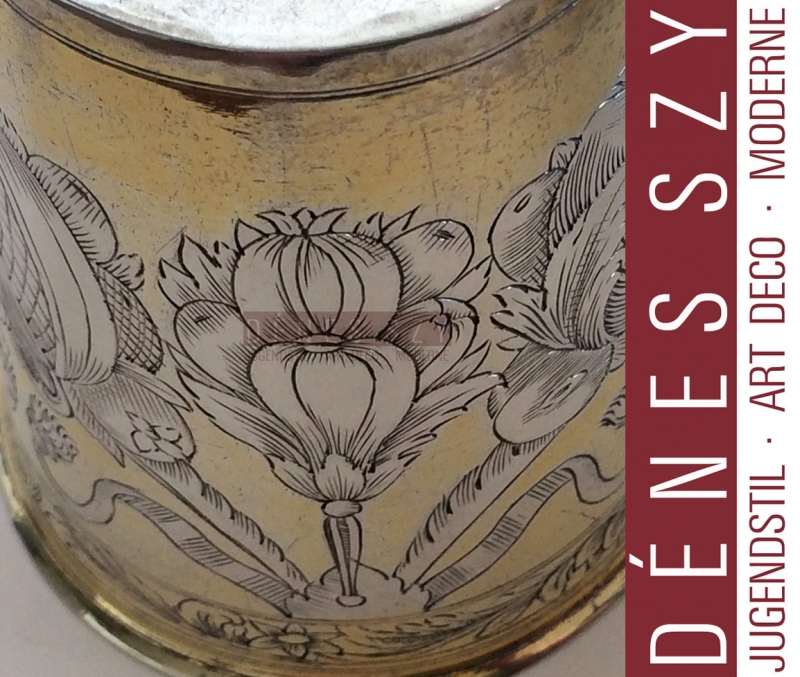 German Silver Baroque beaker 1688-98 Leonhard Rothaer I