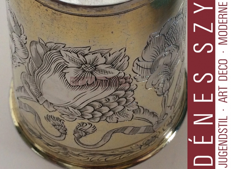 German Silver Baroque beaker 1688-98 Leonhard Rothaer I