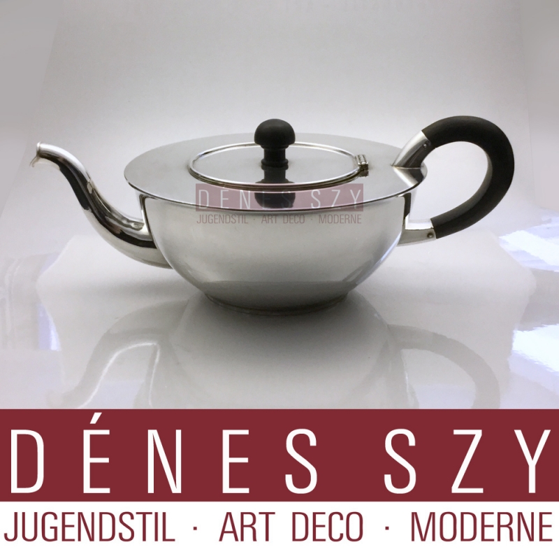 PAULA STRAUS Art Deco Silber TEEKANNE und ZUCKERDOSE 13024