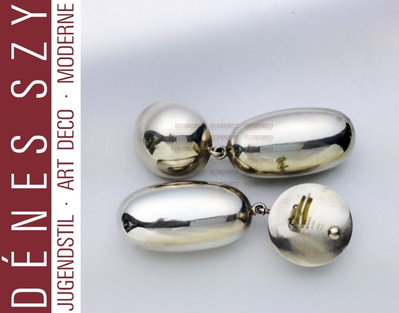 Georg Jensen Sterling Silber SCHMUCK Paar Ohrclips # 483