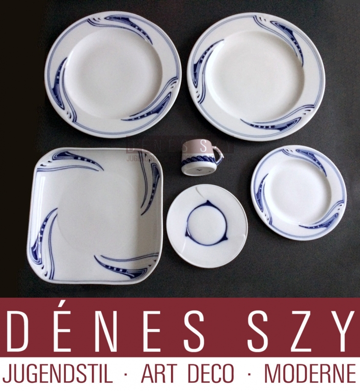 Henry van de Velde, Meissen porcelain mocha cup whiplash pattern