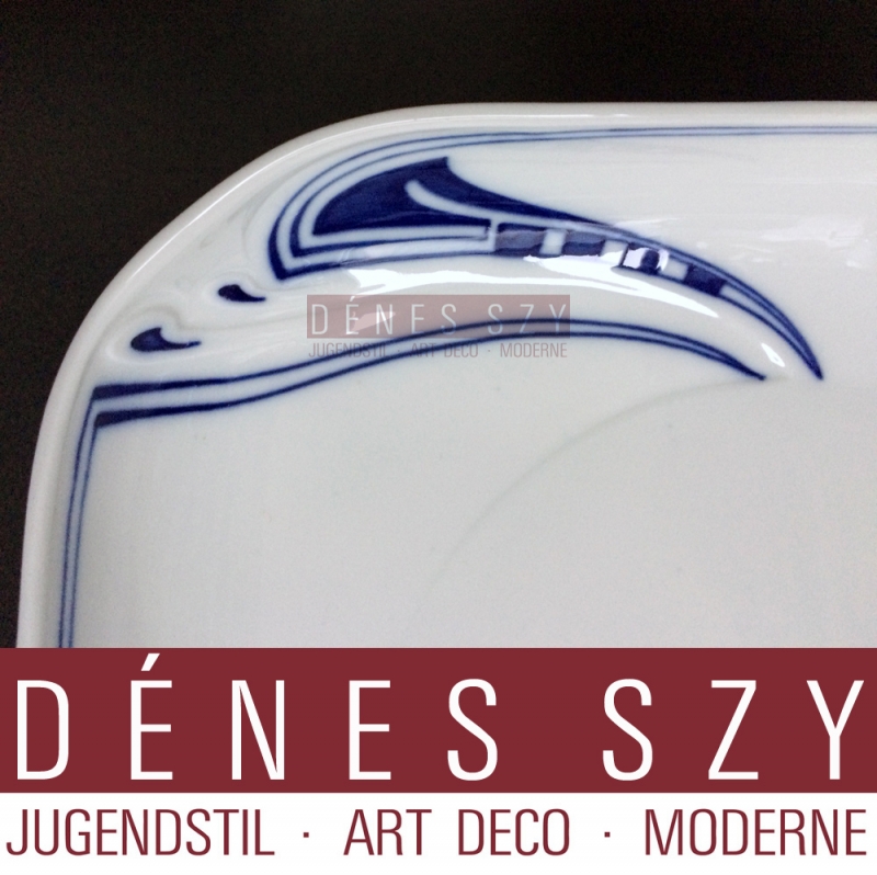 Henry van de Velde design, Peitschenhieb, Meissen art nouveau vegetable bowl