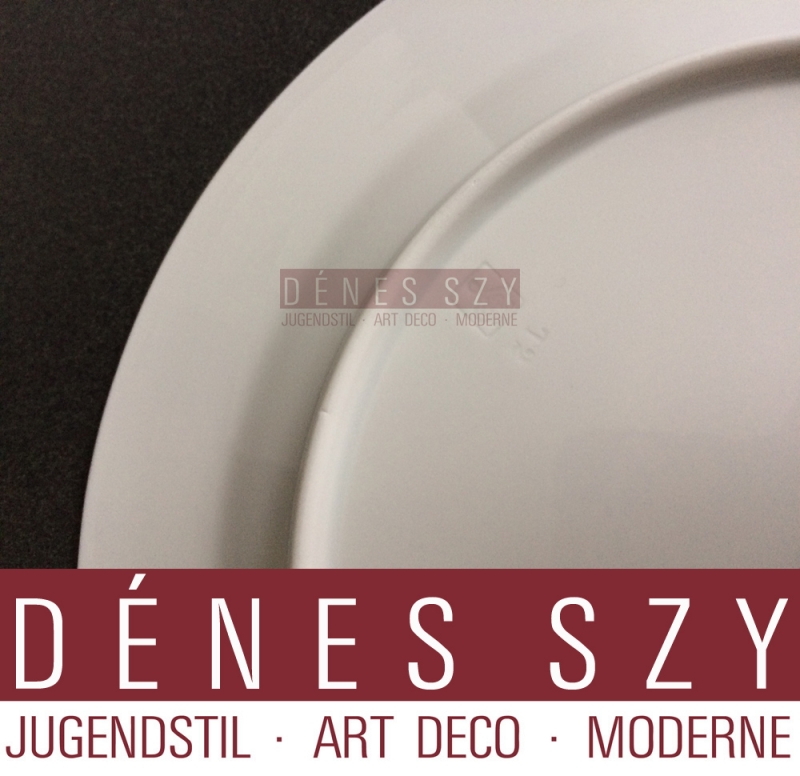 Assiette de dessert en porcelaine, Henry van de Velde Meissen 1900