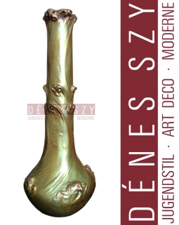 Zsolnay Pecs Hungary Art Nouveau luster glaze ceramic vase