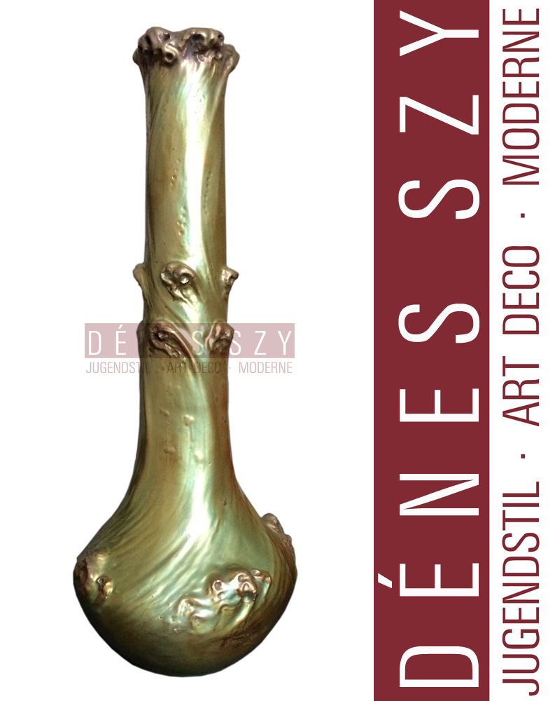 Zsolnay Pecs Hungary Art Nouveau luster glaze ceramic vase