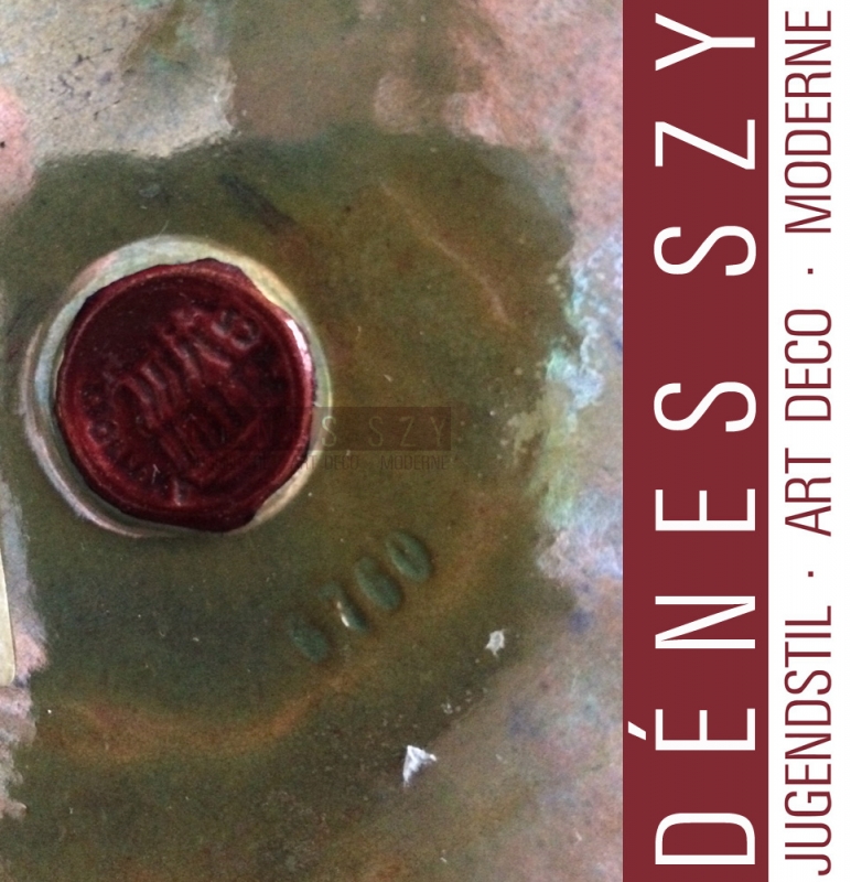 Zsolnay Pecs Hungary Art Nouveau luster glaze ceramic vase