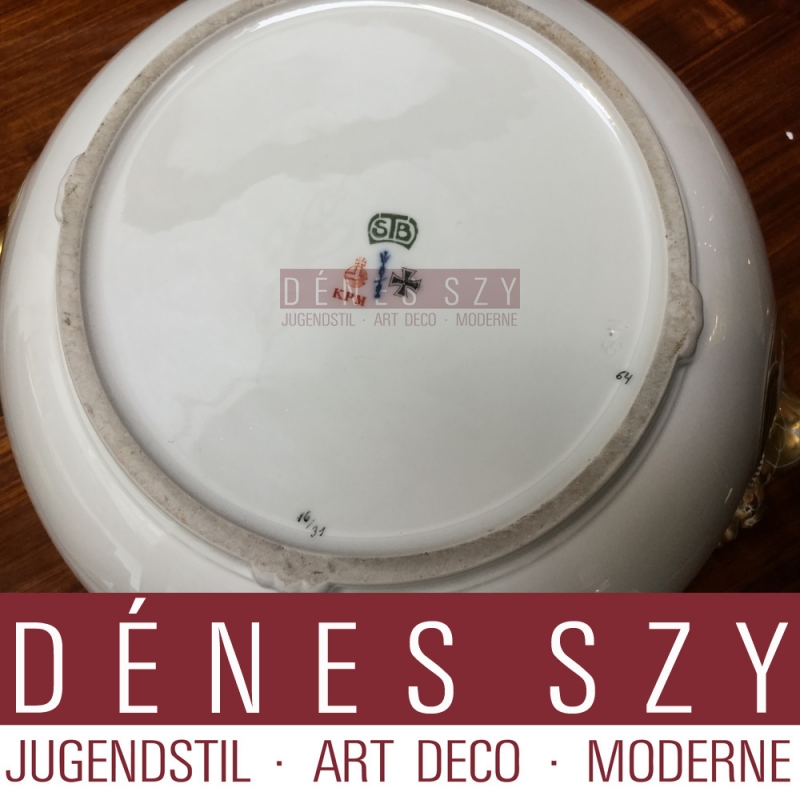 Terrine à couvercle rond KPM Berlin Schmuz-Baudiss Ceres