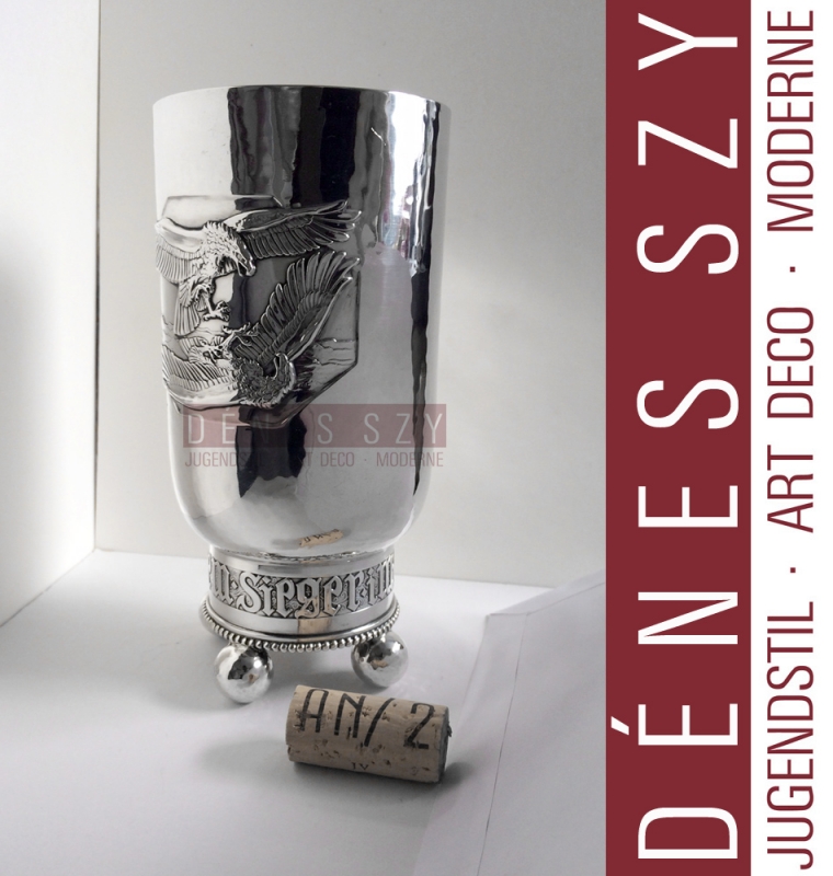 WWI 1914 Luftwaffe Ehrenpokal Silver Aviators Honor Goblet
