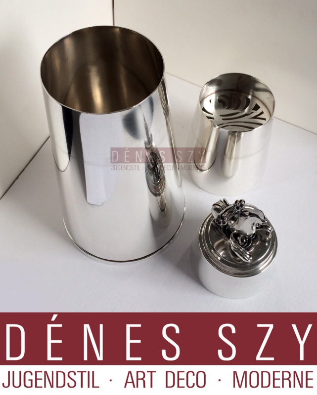 Frullatore Cocktail 774 in argento Sterling di Georg Jensen collezione piramide