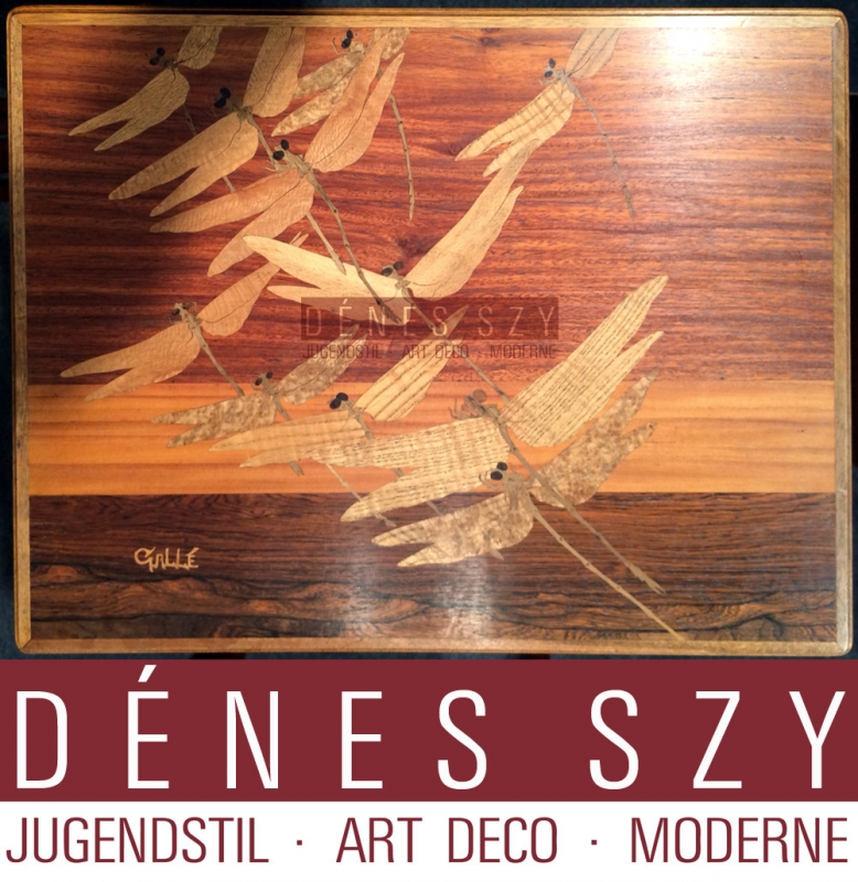 Emile Galle Art Nouveau Dragonfly Nesting Tables Nancy 1900