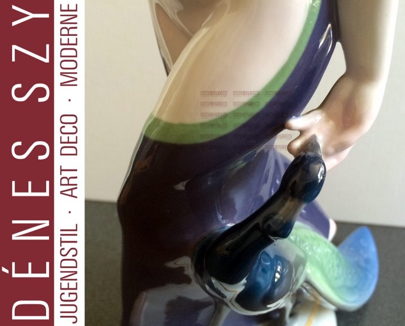 HOCHZEITSZUG ++ KPM BERLIN Inderin m. Pfau Porzellan Figur