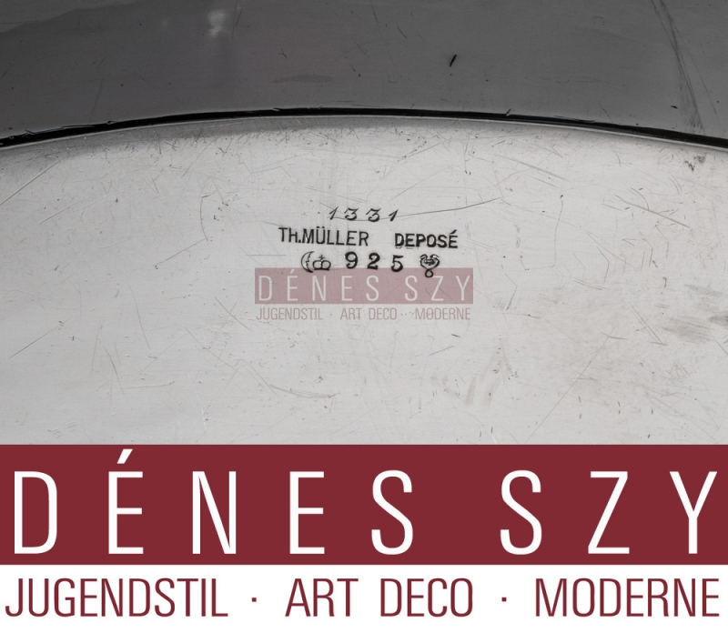 Henry van de Velde Jardinière en argent Théodor Müller, Weimar 1903