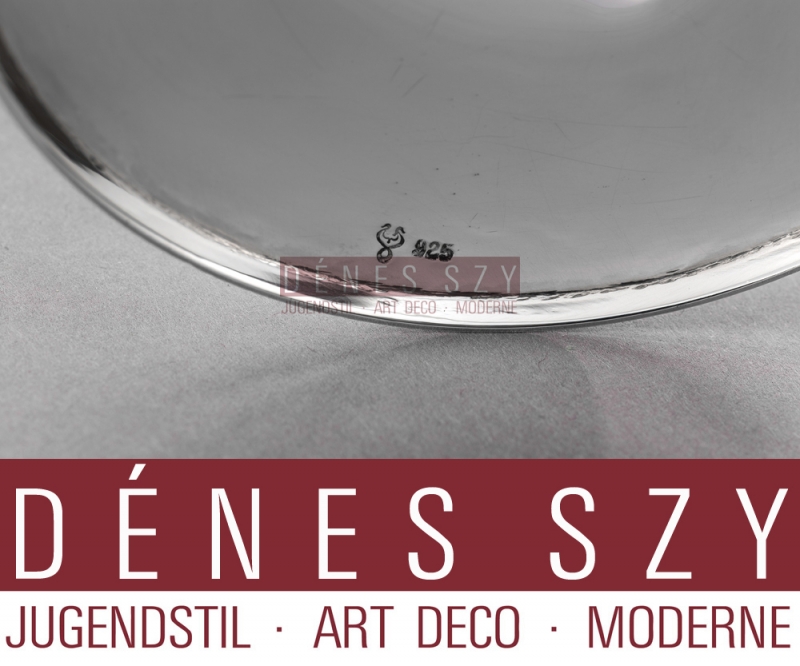 Henry van de Velde Art Nouveau Silver champagne goblet by Mueller Weimar