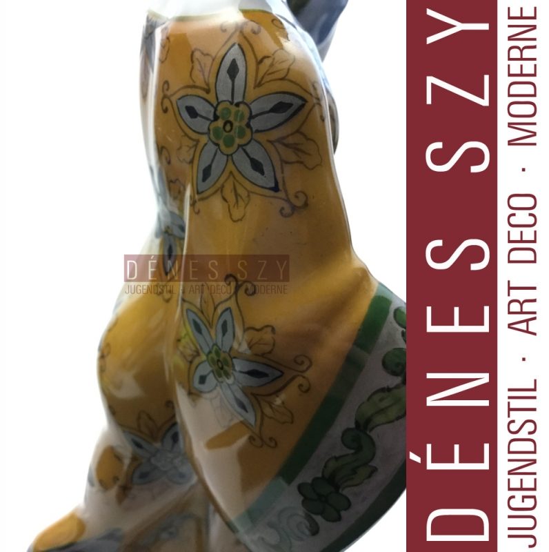 HOCHZEITSZUG KPM BERLIN Jugendstil Porzellan Figur, Chinesin mit Papagei